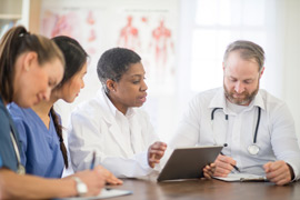 group of doctors meeting