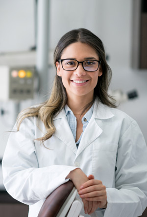 female dentist